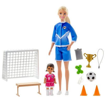 Set papusa Barbie Career, Antrenor de fotbal, GLM47